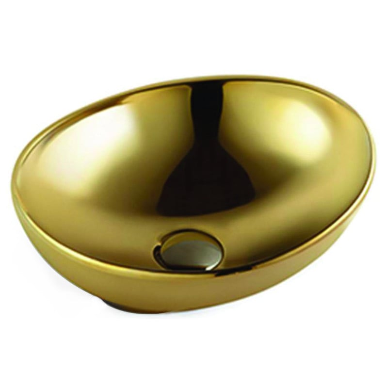 Mexen Elza countertop washbasin 40 x 33 cm, Gold - 21014088