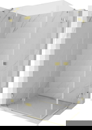 Mexen Lunar Duo left hinged shower cabin 115 x 105 cm, transparent, gold - 834-115L-105P-50-00