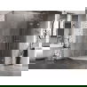 Mexen Lunar pentagonal right-hinged shower cabin 100 x 100 cm, transparent, chrome - 831-100P-100L-01-00-P