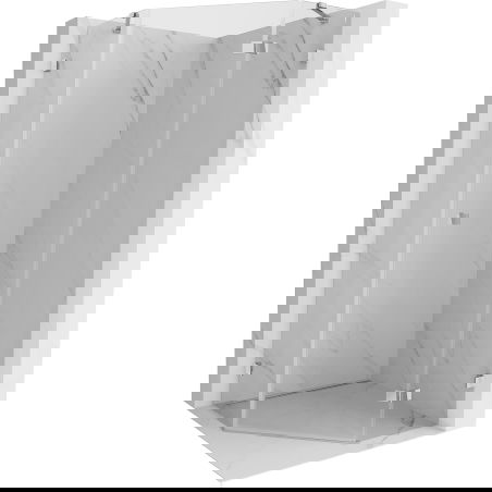 Mexen Lunar pentagonal right-hinged shower enclosure 100 x 100 cm, transparent, chrome - 831-100P-100L-01-00-P