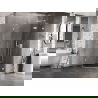 Mexen Lunar pentagonal right-opening shower enclosure 80 x 80 cm, transparent, white - 831-080P-080L-20-00-P