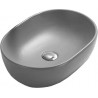 Mexen Viki countertop washbasin 48 x 35 cm, light gray matte - 21054861
