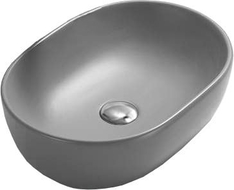 Mexen Viki countertop washbasin 48 x 35 cm, Light grey matt - 21054861