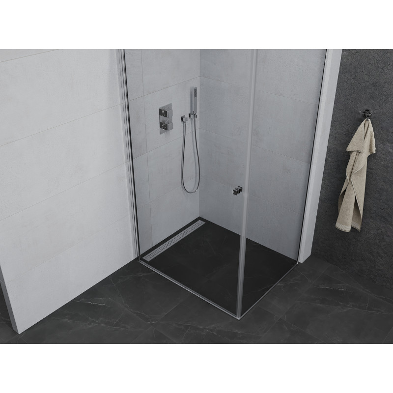 Mexen Pretoria swing shower cabin 100 x 80 cm, transparent, chrome - 852-100-080-01-00