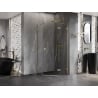 Mexen Lunar Pentagonal Right Hinged Shower Enclosure 80 x 80 cm, Transparent, Gold - 831-080P-080L-50-00-P