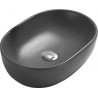 Mexen Viki countertop washbasin 48 x 35 cm, dark gray matte - 21054871