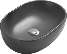 Mexen Viki countertop washbasin 48 x 35 cm, Dark grey matt - 21054871