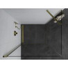 Mexen Pretoria hinged shower cabin 70 x 80 cm, transparent, gold - 852-070-080-50-00