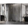 Mexen Lunar Duo pivot shower enclosure 110 x 80 cm, transparent, brushed gold - 834-110L-080P-55-00