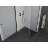 Mexen Pretoria hinged shower cubicle 90 x 70 cm, Transparent, Gold - 852-090-070-50-00