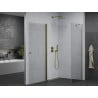 Mexen Pretoria hinged shower cubicle 90 x 70 cm, Transparent, Gold - 852-090-070-50-00