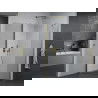 Mexen Pretoria hinged shower cubicle 90 x 100 cm, Transparent, Gold - 852-090-100-50-00