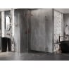 Mexen Lunar Duo pivot shower enclosure 80 x 75 cm, transparent, rose gold - 834-080L-075P-60-00