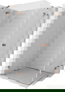 Mexen Lunar Duo left hinged shower enclosure 90 x 80 cm, transparent, rose gold - 834-090L-080P-60-00