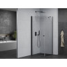 Mexen Pretoria swing shower cabin 80 x 80 cm, transparent, black - 852-080-080-70-00