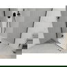 Mexen Roma hinged shower cubicle 120 x 80 cm, Transparent, Black + shower tray Flat, White - 854-120-080-70-00-4010B