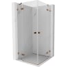 Mexen Lunar Duo shower enclosure hinged 120 x 120 cm, transparent, rose gold - 834-120L-120P-60-00