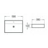 Mexen Blanca countertop basin 50 x 35 cm, white - 21105000
