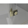 Mexen Lunar Pentagonal Hinged Right Shower Cabin 80 x 90 cm, Transparent, Gold Brushed - 831-080P-090L-55-00-P
