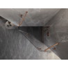 Mexen Lunar pentagonal right hinged shower cabin 90 x 90 cm, transparent, brushed copper - 831-090P-090L-65-00-P