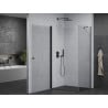 Mexen Pretoria 90 x 120 cm Pivot Shower Enclosure, Transparent, Black - 852-090-120-70-00