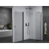 Mexen Pretoria hinged shower enclosure 90 x 120 cm, transparent, black - 852-090-120-70-00