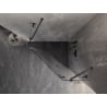 Mexen Lunar pentagonal right-hinged shower enclosure 100 x 100 cm transparent, brushed gun gray - 831-100P-100L-66-00-P