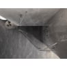 Mexen Lunar Pentagonal Right-Hinged Shower Enclosure 100 x 100 cm, Transparent, Brushed Nickel - 831-100P-100L-97-00-P