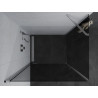 Mexen Pretoria hinged shower cabin 80 x 90 cm, graphite, chrome - 852-080-090-01-40