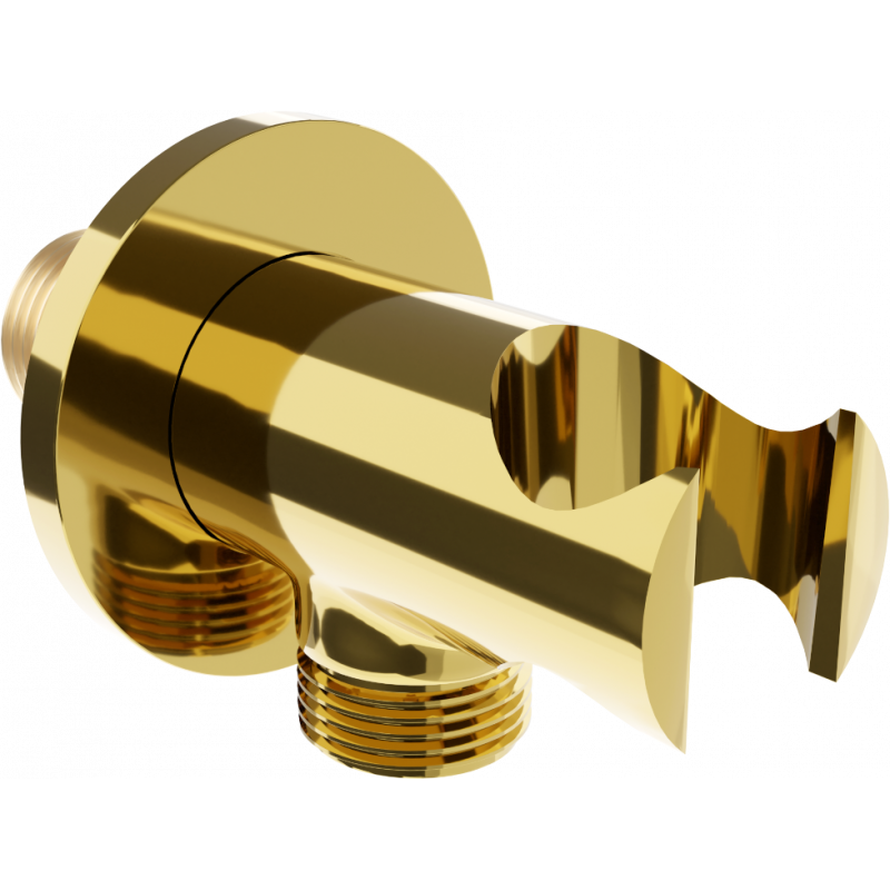 Mexen Kai angular connector, gold - 79301-50