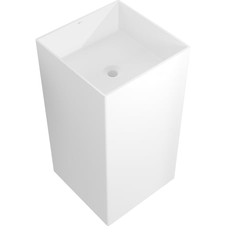 Mexen Xola-2 freestanding basin made of conglomerate 45 x 45 cm, matte white - 26594500