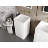 Mexen Xola-2 freestanding basin made of conglomerate 45 x 45 cm, matte white - 26594500