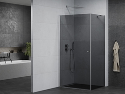 Mexen Pretoria swing shower cabin 90 x 100 cm, graphite, chrome - 852-090-100-01-40