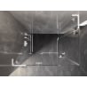 Mexen Lunar L Duo shower enclosure hinged 120 x 90 cm, transparent, white - 834L-120L-090P-20-00