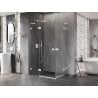 Mexen Lunar L Duo hinged shower enclosure 120 x 105 cm, transparent, white - 834L-120L-105P-20-00