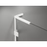 Mexen Lunar L Duo shower enclosure, hinged, 120 x 110 cm, transparent, white - 834L-120L-110P-20-00