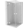 Mexen Lunar L Duo hinged shower enclosure 120 x 120 cm, transparent, white - 834L-120L-120P-20-00