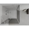 Mexen Roma 80 x 80 cm Hinged Shower Cabin, Graphite, Chrome + Flat White Shower Tray - 854-080-080-01-40-4010