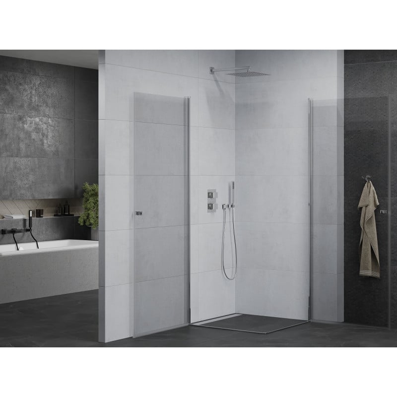 Mexen Pretoria Duo Hinged Shower Cabin 70 x 70 cm, Transparent, Chrome - 852-070-070-02-00