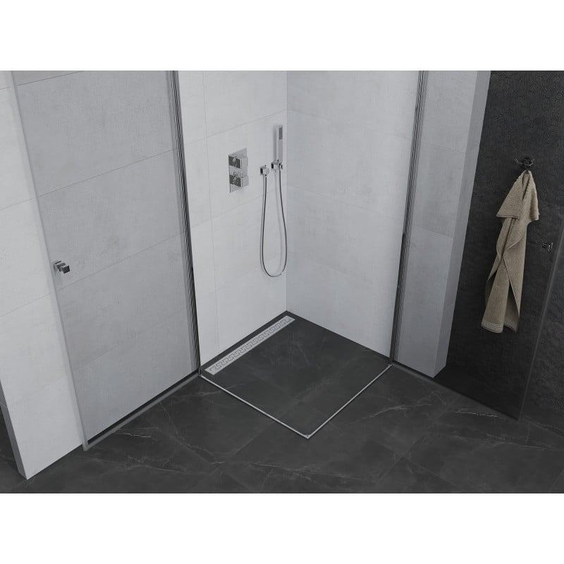 Mexen Pretoria Duo Hinged Shower Enclosure 80 x 80 cm, Transparent, Chrome - 852-080-080-02-00