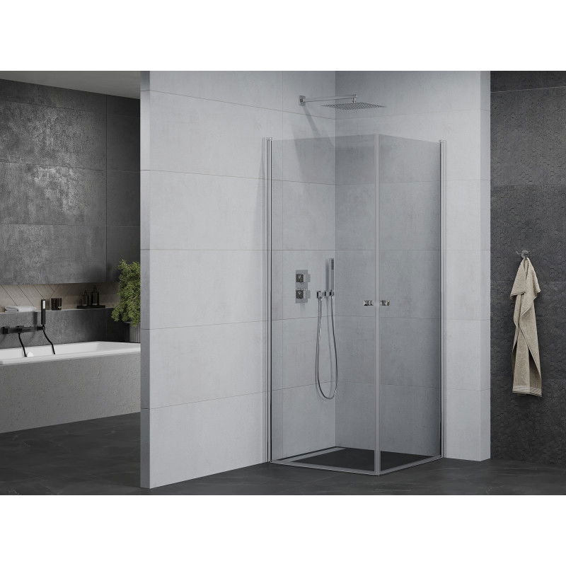 Mexen Pretoria Duo hinged shower cabin 80 x 80 cm, transparent, chrome - 852-080-080-02-00