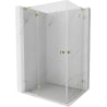 Mexen Lunar L Duo left hinged shower enclosure 115 x 90 cm, transparent, gold - 834L-115L-090P-50-00