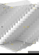 Mexen Lunar L Duo left hinged shower enclosure 115 x 90 cm, transparent, gold - 834L-115L-090P-50-00