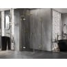 Mexen Lunar L Duo shower enclosure foldable 115 x 115 cm, transparent, gold - 834L-115L-115P-50-00