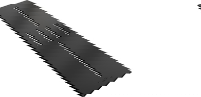 Mexen Toro shower tray cover 130-160 cm, black - 43920070