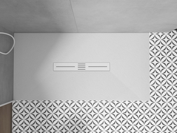Mexen Toro shower tray masking panel 170-200 cm, white - 43930020