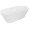Mexen Luna Slim freestanding bath 170 x 75 cm, white, white overflow - 52041707500-20