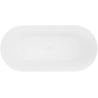 Mexen Luna Slim freestanding bath 170 x 75 cm, white, white overflow - 52041707500-20
