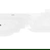 Mexen Oval Slim free-standing wall-adjacent bathtub 170 x 80 cm, white, chrome overflow - 52661708000-01