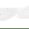 Mexen Oval Slim freestanding back-to-wall bathtub 170 x 80 cm, white, brushed gold overflow - 52661708000-55